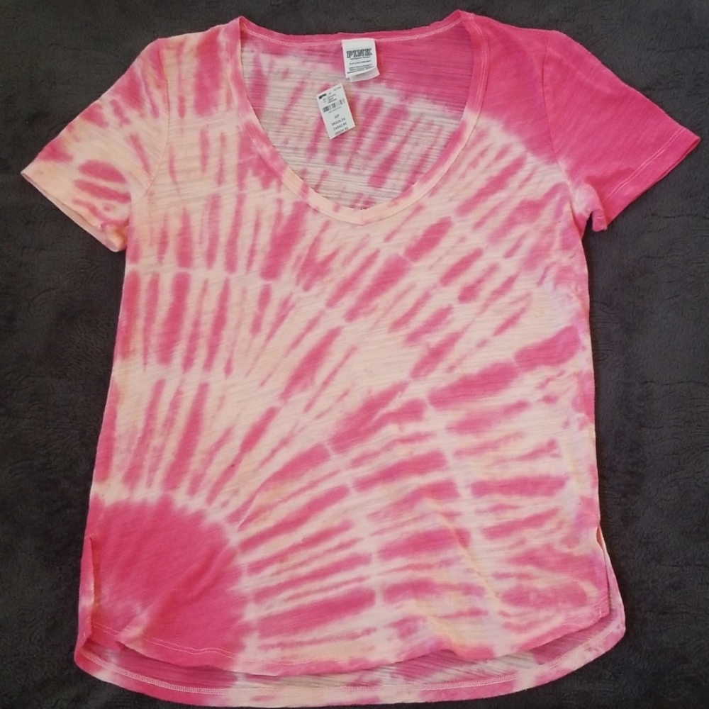 NWT Pink Vneck Tee